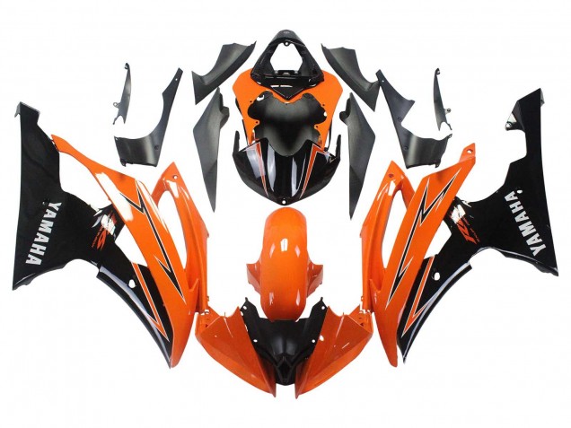 2008-2016 Orange Black Yamaha YZF 600 R6 Motorcycle Fairings
