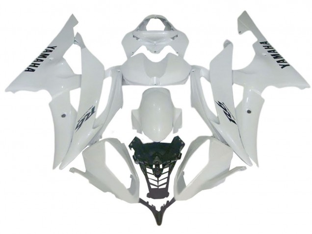 2008-2016 Glossy White Yamaha YZF 600 R6 Motorcycle Fairings