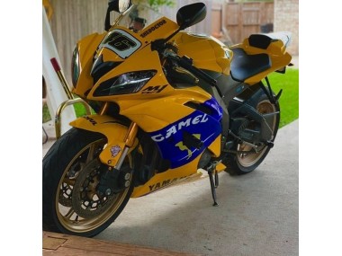 2008-2016 Yellow Blue Camel Motul Michelin Yamaha YZF 600 R6 Motorcycle Fairings