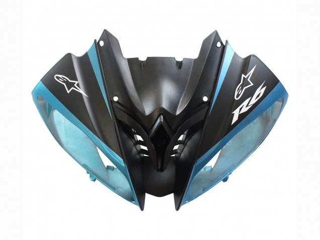 2008-2016 Light Blue Matte Black Petronas ENEOS Yamaha YZF 600 R6 Motorcycle Fairings