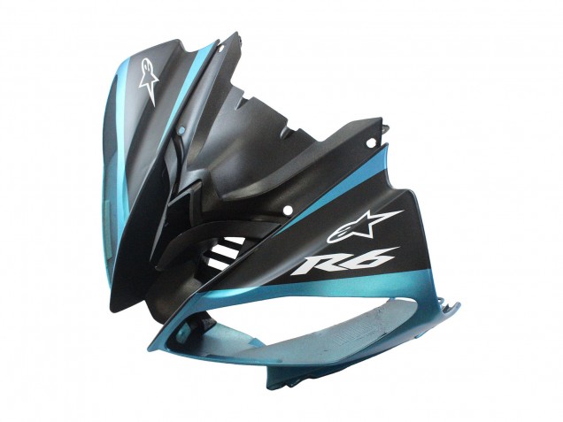 2008-2016 Light Blue Matte Black Petronas ENEOS Yamaha YZF 600 R6 Motorcycle Fairings