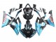 2008-2016 Light Blue Matte Black Petronas ENEOS Yamaha YZF 600 R6 Motorcycle Fairings