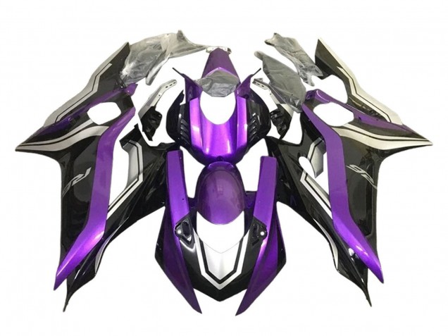 2017-2023 Silver Purple Glossy Black Yamaha YZF 600 R6 Motorcycle Fairings
