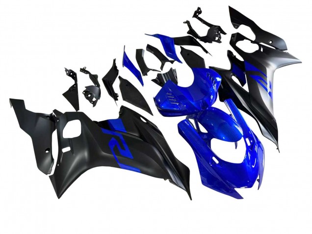 2017-2023 Blue Matte Black Yamaha YZF 600 R6 Motorcycle Fairings