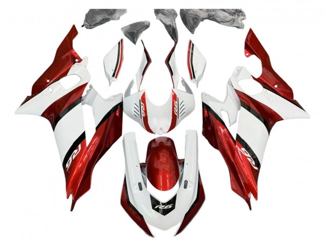2017-2023 White Red Black Yamaha YZF 600 R6 Motorcycle Fairing Kits