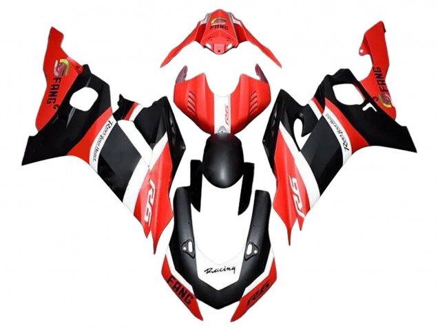 2017-2023 Red White Matte Black Yamaha YZF 600 R6 Motorcycle Fairings