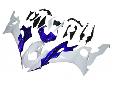 2017-2023 White Blue Yamaha YZF 600 R6 Motorcycle Fairings