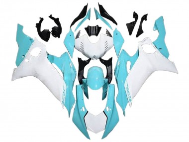 2017-2023 White Light Blue Yamaha YZF 600 R6 Motorcycle Fairings