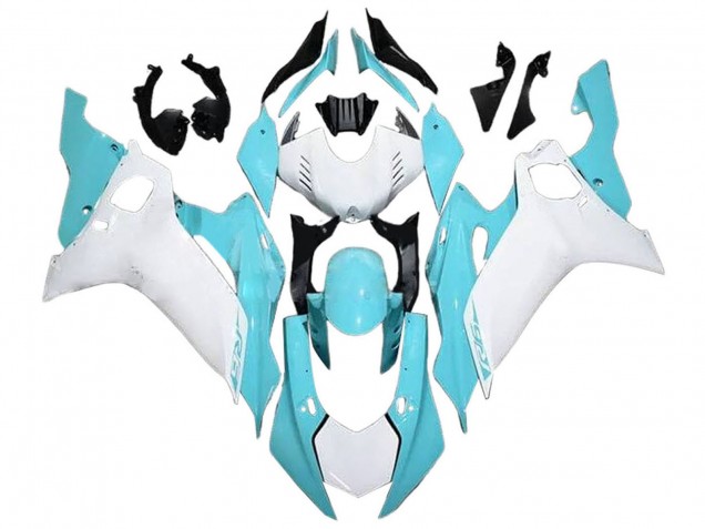 2017-2023 White Light Blue Yamaha YZF 600 R6 Motorcycle Fairings