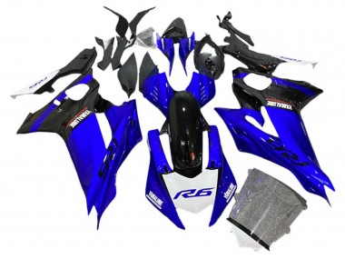 2017-2023 Blue Black White Yamaha YZF 600 R6 Motorcycle Fairings