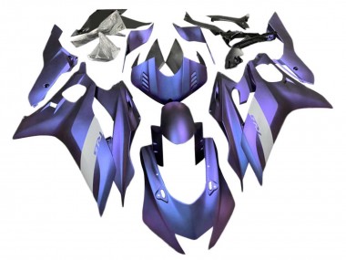 2017-2023 Purple Silver Yamaha YZF 600 R6 Motorcycle Fairings