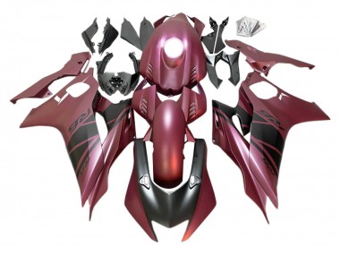 2017-2023 Marron Red Matte Black Yamaha YZF 600 R6 Motorcycle Fairings