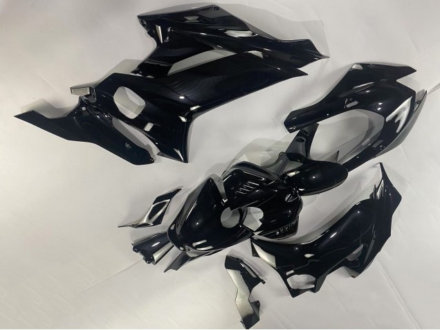 2017-2023 Glossy Black Yamaha YZF 600 R6 Motorcycle Fairings