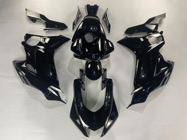 2017-2023 Glossy Black Yamaha YZF 600 R6 Motorcycle Fairings