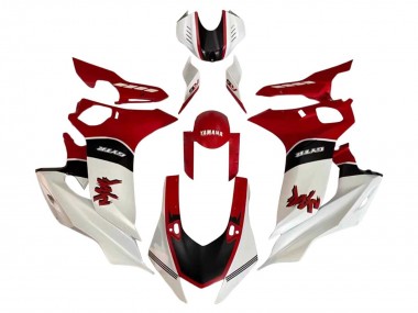 2017-2023 White Red Black Yamaha YZF 600 R6 Motorcycle Fairing