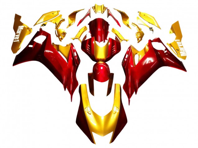 2017-2023 Gold Red Yamaha YZF 600 R6 Motorcycle Fairings