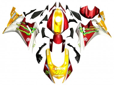 2017-2023 Gold Red Green Monster Yamaha YZF 600 R6 Motorcycle Fairings