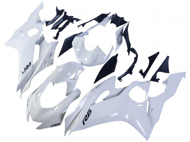 2017-2023 White Yamaha YZF 600 R6 Motorcycle Fairings