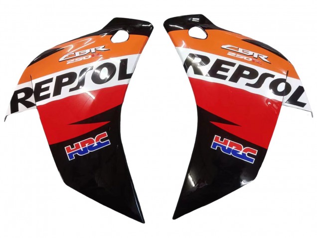 2011-2015 Orange White Red Black Glossy HRC Repsol Honda CBR250RR Motorcycle Fairings