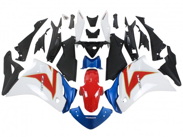 2011-2015 White Red Light Blue Honda CBR250RR Motorcycle Fairings