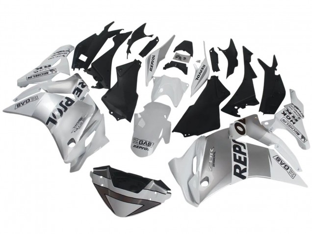 2011-2015 Silver White Black Repsol Honda CBR250RR Motorcycle Fairings