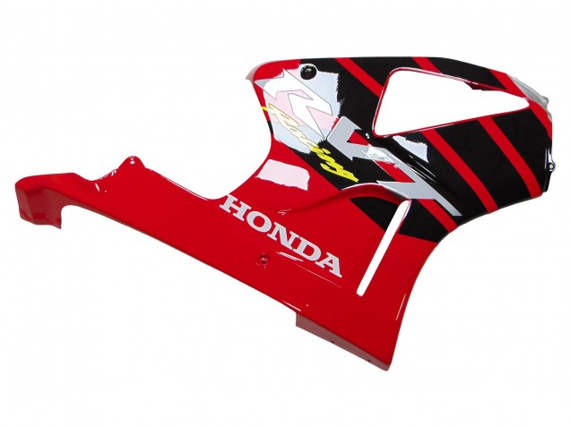 2000-2006 Silver Red Black Stripe Racing Honda VTR1000 Motorcycle Fairings