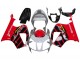 2000-2006 Silver Red Black Stripe Racing Honda VTR1000 Motorcycle Fairings