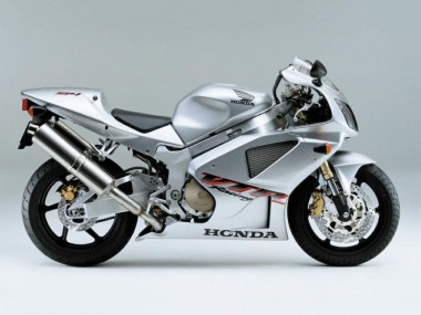 2000-2006 Silver White Racing Honda VTR1000 Motorcycle Fairings