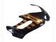 1997-2005 Glossy Black Gold Honda VTR1000F Motorcycle Fairings