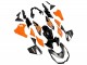 2010-2013 Orange Glossy Black Kawasaki Z1000 Motorcycle Fairings