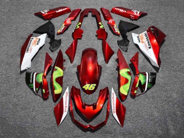 2010-2013 Red White Green Monster 46 Kawasaki Z1000 Motorcycle Fairings