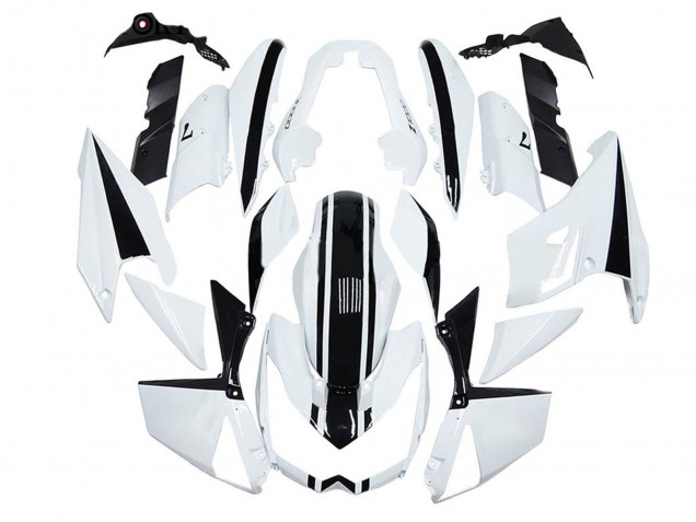 2010-2013 White Black Kawasaki Z1000 Motorcycle Fairings