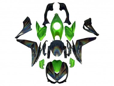 2014-2019 Green Rainbow Kawasaki Z1000 Motorcycle Fairings