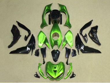 2014-2019 Green Glossy Black Kawasaki Z1000 Motorcycle Fairings