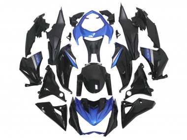 2014-2019 Blue Glossy Black Kawasaki Z1000 Motorcycle Fairings