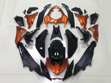 2014-2019 Orange Glossy Black Matte Black Kawasaki Z1000 Motorcycle Fairings