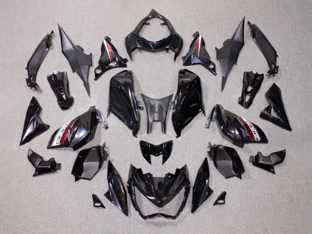 2014-2019 Glossy Black Red White Kawasaki Z1000 Motorcycle Fairings