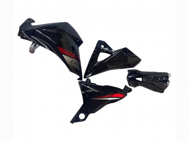 2013-2018 Glossy Black Red Kawasaki Z800 Motorcycle Fairings