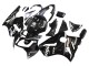 2000-2001 Glossy Black White Elf Snow Kawasaki ZX12R Motorcycle Fairings