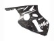 2000-2001 Glossy Black White Elf Snow Kawasaki ZX12R Motorcycle Fairings