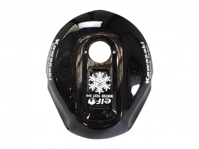 2000-2001 Glossy Black White Elf Snow Kawasaki ZX12R Motorcycle Fairings