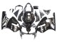 2000-2001 Glossy Black White Elf Snow Kawasaki ZX12R Motorcycle Fairings