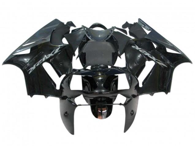 2000-2001 Glossy Black Kawasaki ZX12R Motorcycle Fairing Kits
