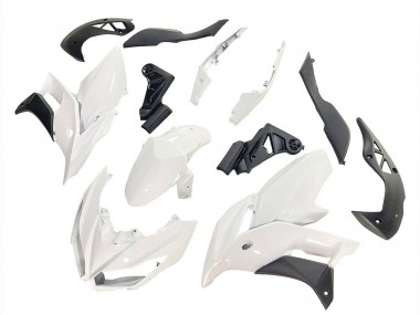 2015-2021 White Matte Black Kawasaki Versys 650 Motorcycle Fairings