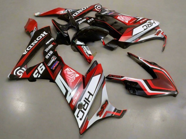 2019-2020 White Red Glossy Black HRC Honda CBR650R Motorcycle Fairings