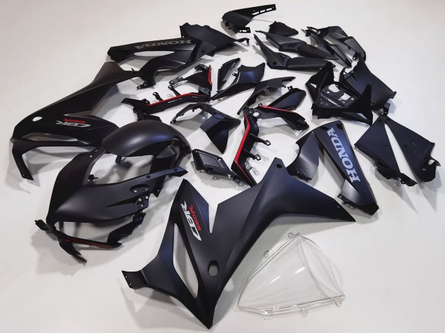 2021-2023 Matte Black Honda CBR650R Motorcycle Fairing Kits