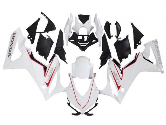 2021-2023 White Red Black Honda CBR650R Motorcycle Fairings