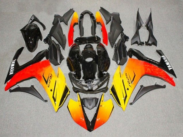 2015-2018 Yellow Red Black Yamaha YZF R3/R25 Motorcycle Fairings
