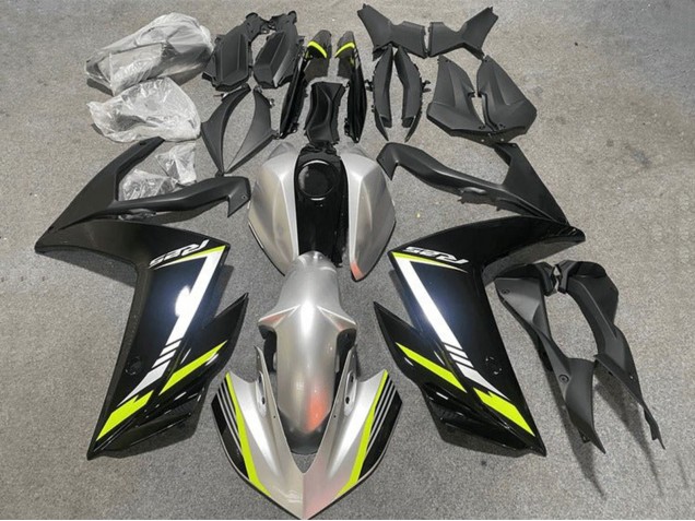 2015-2018 Silver Yellow Black Yamaha YZF R3/R25 Motorcycle Fairings