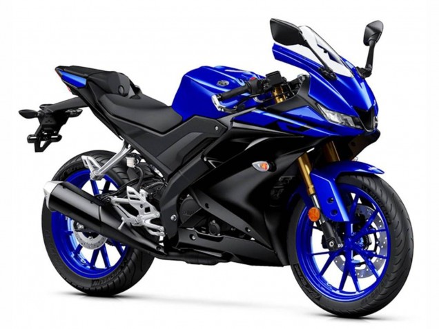 2019-2024 Blue Matte Black Yamaha YZF R125 Motorcycle Fairings